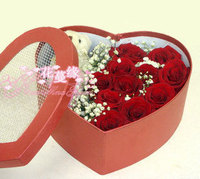 11朵玫瑰礼盒装包头鲜花呼和浩特鲜花实体店呼市鲜花速递花店配送