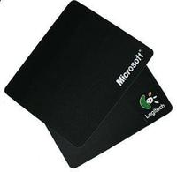 微软黑色鼠标垫 软垫 橡胶垫