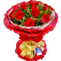 最爱你 红玫瑰 19朵生日鲜花  西宁鲜花速递店 西宁预定 同城快递
