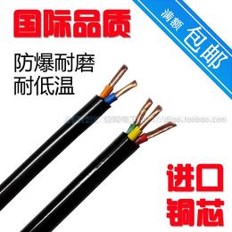 护套线 进口铜芯电线电缆2芯3芯×1.25/2.5/4平方耐磨耐极寒 零剪