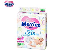 日本直邮 花王 Merries 妙而舒 纸尿裤 小号(S)82片