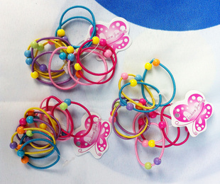 韩国 婴儿头发饰品 彩色儿童小皮筋 头绳 发圈 扎绳子10个装 特价