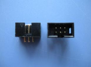 电子元器件 接插件2.0MM  DC3简易牛角座 2*3  6P直插焊板连接器