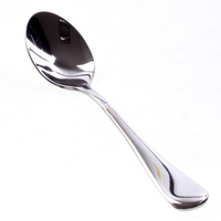 精致不锈钢简约咖啡勺 圆头咖啡更 金属勺子 调羹 搅拌棒 12.5cm