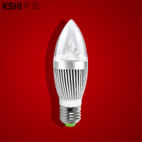 旷世LED灯泡球泡蜡烛灯3W5W光源节能灯E27大螺口尖泡大功率 Lamp