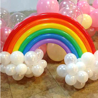婚庆用品 正品小太子编制造型玩具彩虹 长条百变魔术气球批发包邮