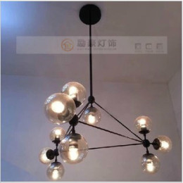 特价创意现代简约DNA分子结构几何球泡玻璃圆球灯餐厅灯客厅吊灯