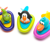 美国Sassy婴幼儿玩具发条洗澡玩具玩水 发条游泳小动物宝宝玩具