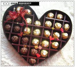 爱情旋木@ 乌鲁木齐DIY创意费列罗巧克力礼盒同城速递情人节礼物