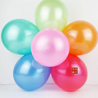 婚房布置用品批发 加厚圆形12寸珠光乳胶气球100个包邮 特价