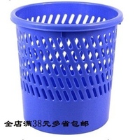 新品推荐2014华杰H9553S无盖塑料纸篓圆桶形办公家用垃圾桶批发