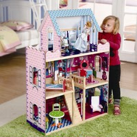 美国MAXIM品牌玩具 过家家木制娃娃房子超级豪华别墅芭比娃娃屋