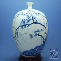 晨曲 余新陶瓷作品 现代写意青花瓷瓶 景德镇名人名作 收藏礼品