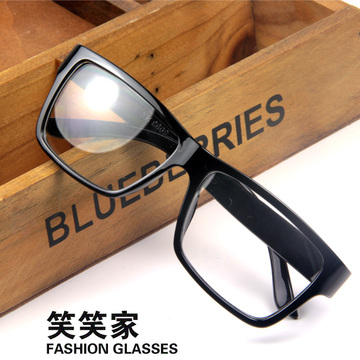 复古韩版黑框眼镜男女款潮 大框近视眼镜架 平光镜眼镜框 配度数