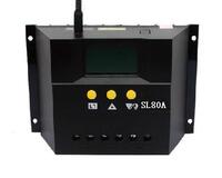 智能太阳能控制器 80A 12V24V自动识别 LCD显示 充放电电压可调