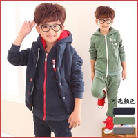 童装男童2015新款套装韩版中小儿童2016新款运动冬装童装三件套