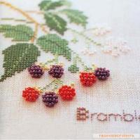 法国DMC十字绣套件 印花 青木和子草莓物语 红莓物语 珠子 亚麻布