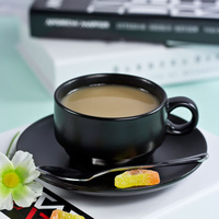 欧式陶瓷咖啡杯套装 西式下午茶杯带碟子 多色送勺 咖啡馆用商务