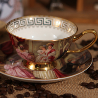 骨瓷咖啡杯碟套装欧式创意咖啡杯陶瓷英式下午茶高档茶具茶杯包邮