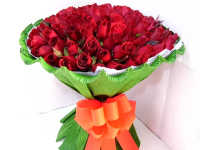 上海鲜花实体店66朵红玫瑰生日鲜花速递嘉松公路文翔路送花