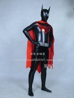万圣节服装儿童成人cosplay服道具蝙蝠侠红披风全包紧身衣