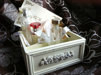 热卖zakka 桌面化妆收纳盒首饰整理盒 分类盒 白色木质储物盒