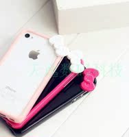 包邮杰科德 iphone4 4S 手机套 苹果4代hello Kitty蝴蝶结边框