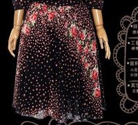 Artka阿卡 2014夏季新款女装复古系列玫瑰 花 瓣雪纺单裙A09989
