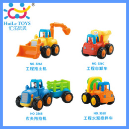 汇乐玩具 326 快乐工程队 惯性车 拖拉机 工程车 宝宝玩具