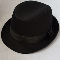 2011新款黑色 礼帽 男士帽子大头围XXL号_63厘米 特大大号礼帽