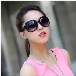 2014款时尚休闲女式太阳镜防紫外线大框休闲太阳眼镜女夏