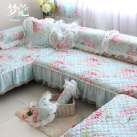 梦蔻 罗曼莎 沙发垫坐垫布艺 韩式田园 沙发套沙发巾