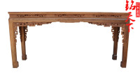 明清古典 中式红木家具 鸡翅木平头案 实木供台 玄关台 花案