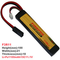 火狐FIREFOX锂电池 Li-Po 1100mAh15C11.1V锂聚合物电池(F3R11)