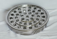 基督教用品不锈钢圣餐盘40孔50只塑料一次性圣餐杯子教会圣餐具