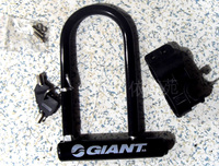 Giant锁捷安特锁美屁达U型锁自行车摩托车骑行锁电动车锁安全锁