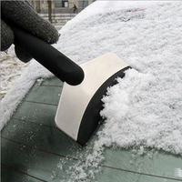 【天天特价】汽车不锈钢雪铲 雪刮器豪华版冰雪铲除雪铲除霜 除冰