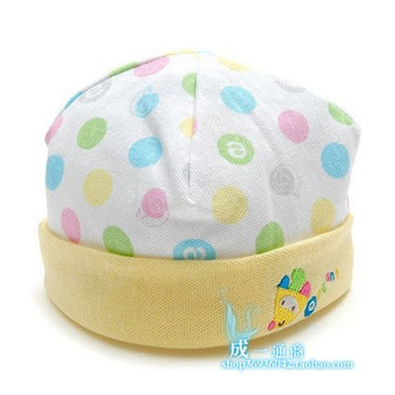 韩国婴儿用品 韩国efrang高档婴儿帽子 宝宝帽 新生儿帽 (粉黄蓝)