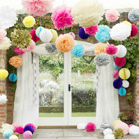 春节晚会装饰布置橱窗房间纸花球结婚婚礼拉花婚庆派对庆典活动