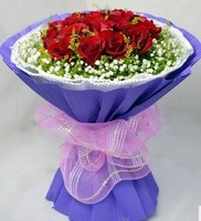 北京鲜花速递-西城区鲜花店送花-情人节鲜花速递-红玫瑰花-永久