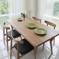 日式北欧家具时尚橡木餐桌现代风格木质实木餐桌椅简约特价小户型