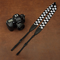 cam-in 黑白格子控通用型单反数码照相机背带微单摄影肩带cam8173