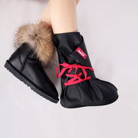 冬季女士雨靴雪地靴雨鞋套防水女鞋