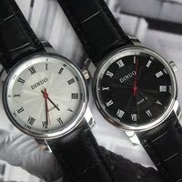 正品谛诺DINUO腕表品牌蒂诺手表 时尚韩版男士皮带时装表情侣手表