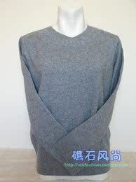 金兆力2014冬季新款纯羊绒衫低圆领羊毛衫镶钻简约女士毛衣