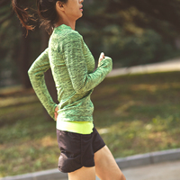小溪家女子专业运动上衣长袖秋冬速干透气瑜伽跑步健身衣服运动服