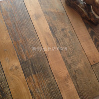 仿古复古做旧子母拼地板腐朽木个性背景墙强化复合木地暖地板12mm