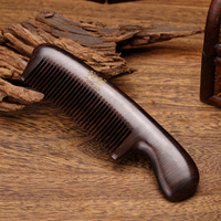 黑檀 男士专用梳 小号随身梳 包包梳 细齿直发梳 天然健康木梳