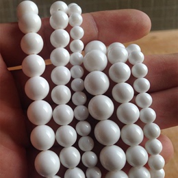 纯天然白砗磲散珠串珠手链女手串DIY材料佛珠108颗配件材料