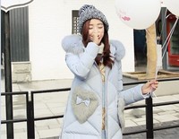 冬季新款韩版学院风棉衣棉服女棉袄加厚中长款连帽保暖外套潮